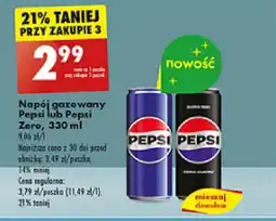 Biedronka Napój gazowany Pepsi lub Pepsi Zero, 330 ml oferta
