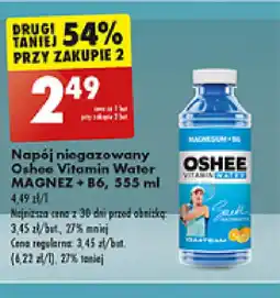 Biedronka Napój niegazowany Oshee Vitamin Water MAGNEZ+B6, 555 ml oferta