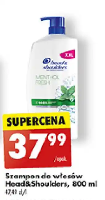 Biedronka Szampon do włosów Head&Shoulders, 800 ml oferta