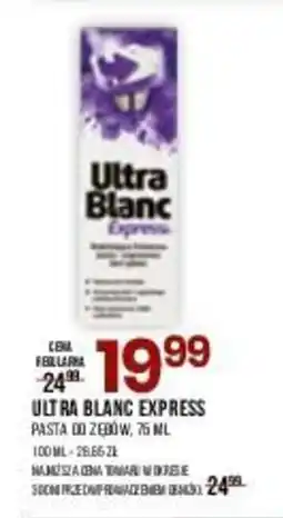 Drogerie Natura ULTRA BLANC EXPRESS PASTA DO ZĘBÓW 75 ML oferta