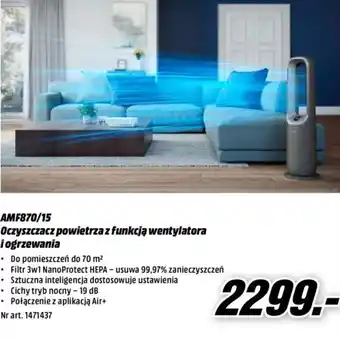 Media Markt AMF870/15 Oczyszczacz powietrza z funkcją wentylatora i ogrzewania oferta