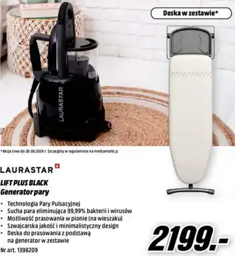 Media Markt LAURASTAR LIFT PLUS BLACK Generator pary oferta