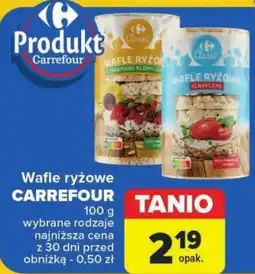 Carrefour Wafle ryżowe CARREFOUR 100 g oferta