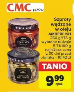 Carrefour Szproty wędzone w oleju AMBERFISH 250 g/175 g oferta