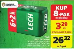 Carrefour Piwo LECH PREMIUM 8 x 0,5 l oferta