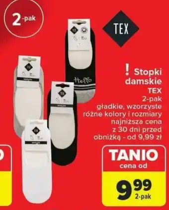 Carrefour Stopki damskie TEX oferta