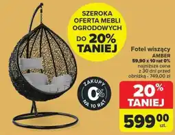 Fotel wiszący AMBER