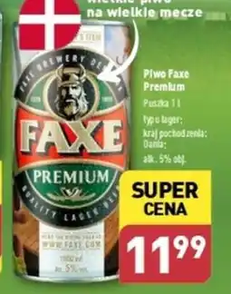 ALDI Piwo Faxe Premium 1l oferta