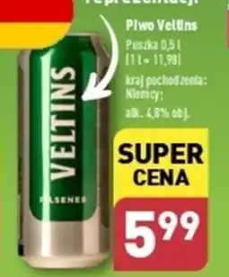 ALDI Piwo VELTINS 0,5l oferta