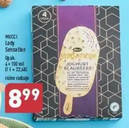 ALDI MUCCI Lody Sensation 4 x 100 ml oferta