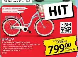 Selgros BIKEY ROWER MIEJSKI Z KOSZEM 26 CALI oferta