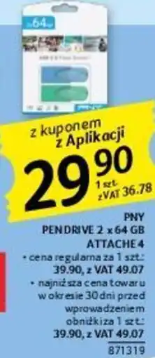 Selgros PNY PENDRIVE 2 x 64 GB ATTACHE 4 oferta