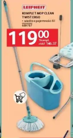 Selgros LEIFHEIT KOMPLET MOP CLEAN TWIST ERGO oferta