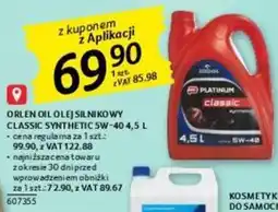 Selgros ORLEN OIL OLEJ SILNIKOWY CLASSIC SYNTHETIC 5W-40 4,5 L oferta
