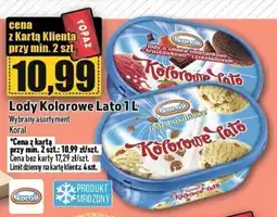 Topaz Lody Kolorowe Lato 1 L oferta