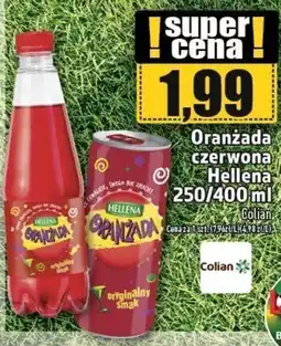Topaz Oranżada czerwona Hellena 250/400 ml oferta