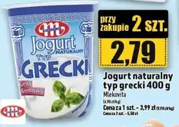 Topaz Jogurt naturalny typ grecki Mlekovita 400 g oferta