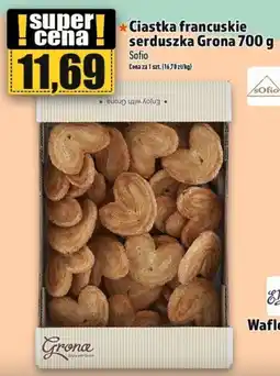 Topaz Ciastka francuskie serduszka Grona 700 g oferta