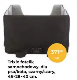 Trixie fotelik samochodowy, dla psa/kota, czarny/szary, 45*28×40 cm.