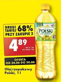 Biedronka Olej rzepakowy Polski, 1 l oferta