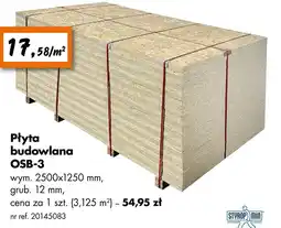 Bricoman Płyta budowlana OSB-3 wym. 2500x1250 mm oferta
