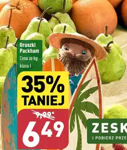 ALDI Gruszki Packham 1kg oferta