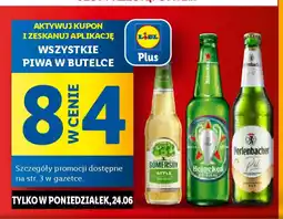 Lidl WSZYSTKIE PIWA W BUTELCE oferta