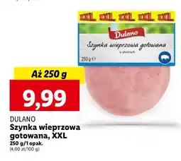 Lidl Szynka gotowana w plastrach wieprzowa Dulano oferta