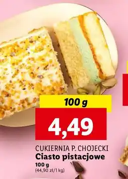 Lidl Ciasto pistacjowe Chojecki oferta