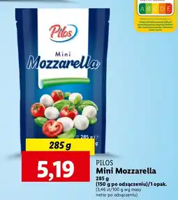 Lidl Mozzarella mini Pilos oferta