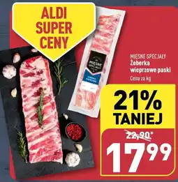 ALDI Żeberka wieprzowe Mięsne Specjały oferta