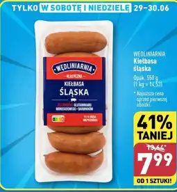 ALDI Kiełbasa Wędliniarnia oferta