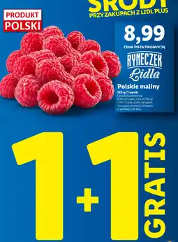 Lidl Polskie maliny 125g oferta