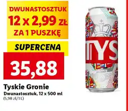 Lidl Tyskie Gronie 12x500ml oferta