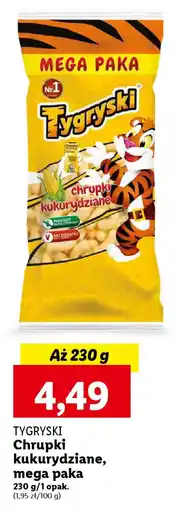 Lidl TYGRYSKI Chrupki kukurydziane 230g oferta