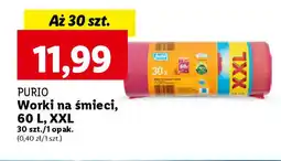 Lidl PURIO Worki na śmieci 60l 30szt. oferta