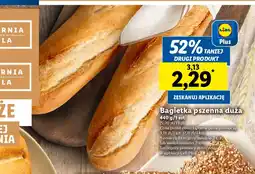 Lidl Bagietka pszenna duża 440g oferta