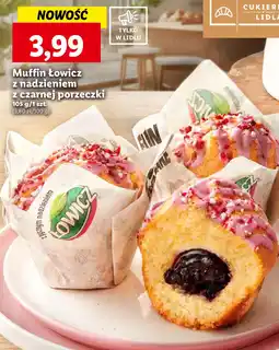Lidl Muffin Łowicz z nadzieniem z czarnej porzeczki 105g oferta