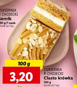 Lidl CUKIERNIA P. CHOJECKI Ciasto krówka 100 g oferta