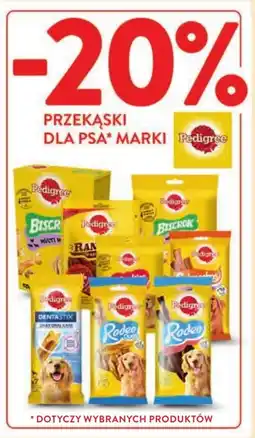 Intermarche PRZEKĄSKI DLA PSA MARKI Pedigree oferta