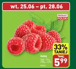 ALDI Maliny 125 g oferta
