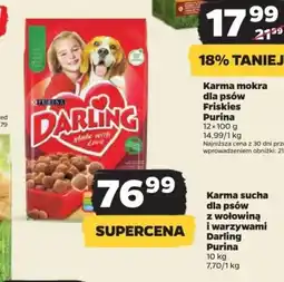 Netto Karma sucha dla psów z wołowiną i warzywami Darling Purina 10kg oferta