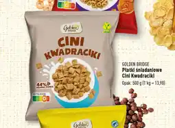 ALDI GOLDEN BRIDGE Płatki śniadaniowe Cini Kwadraciki 500 g oferta
