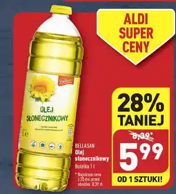 ALDI BELLASAN Olej słonecznikowy 1 l oferta