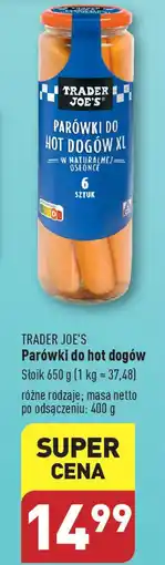 ALDI TRADER JOE'S Parówki do hot dogów 650 g oferta