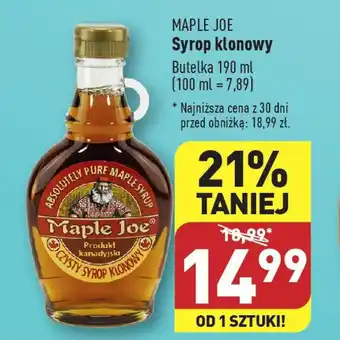 ALDI MAPLE JOE Syrop klonowy 190 ml oferta