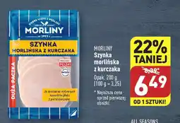 ALDI MORLINY Szynka morlińska z kurczaka 200 g oferta