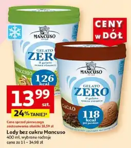 Auchan Lody bez cukru Mancuso 400 ml oferta