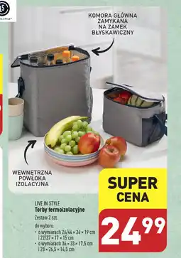 ALDI LIVE IN STYLE Torby termoizolacyjne 2 szt. oferta