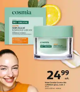 Auchan Krem Cosmia Cosmos bio z efektem glow, z wit. C 50 ml oferta